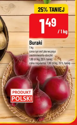 Buraki promocja w POLOmarket
