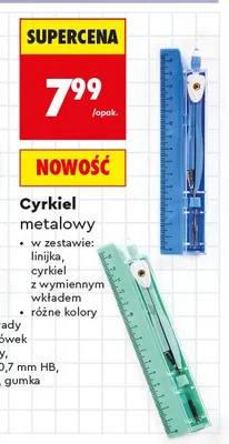Cyrkiel metalowy Kayet promocja w Biedronka