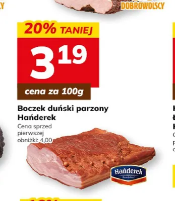 Boczek duński parzony Hańderek promocja w Hitpol