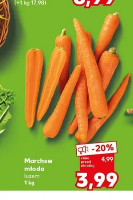 Marchew młoda promocja w Kaufland