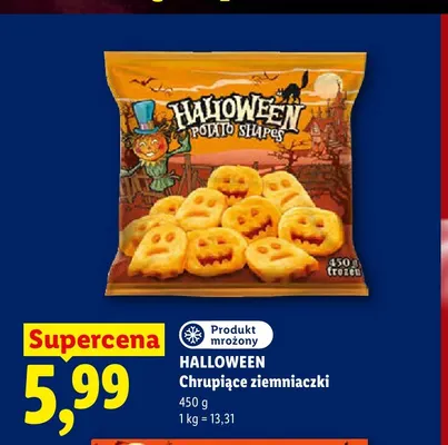 Chrupiące ziemniaczki Halloween promocja w Lidl