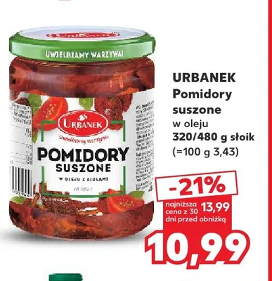 Pomidory suszone w oleju Urbanek promocja w Kaufland