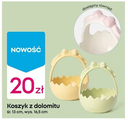 Koszyk z dolomitu promocja w Pepco