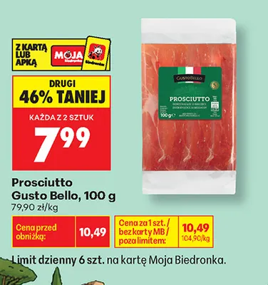 Prosciutto Gusto Bello promocja w Biedronka