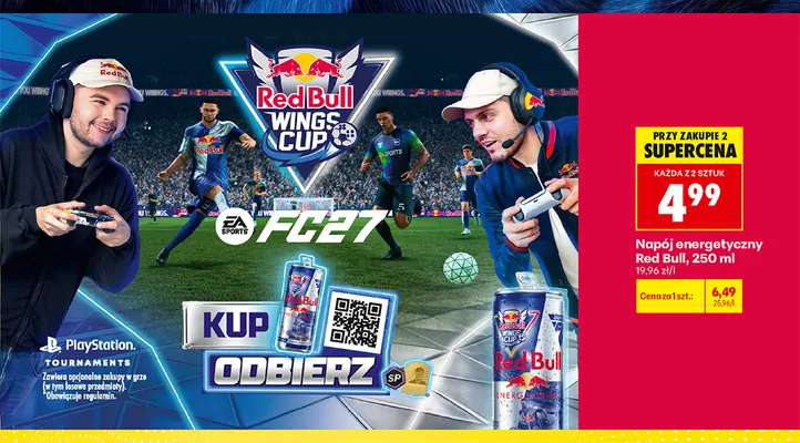 Napój energetyczny Red Bull promocja w Biedronka