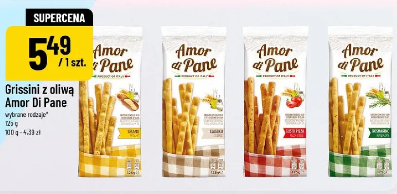 Grissini z oliwą Amor Di Pane Sesamo promocja w POLOmarket