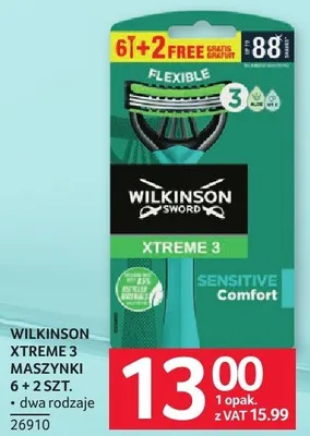 Maszynki do golenia Wilkinson Xtreme 3 6+2 szt. promocja w Selgros