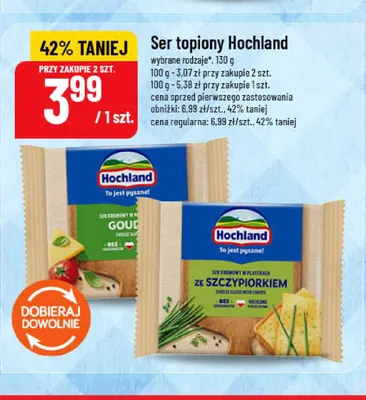 Ser topiony w plastrach Gouda Hochland promocja w POLOmarket
