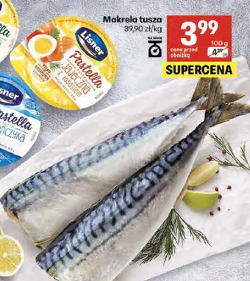 Makrela tusza promocja w Delikatesy Centrum