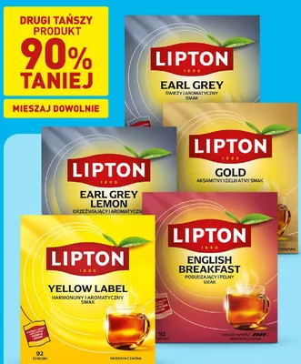 Herbata Lipton Earl Grey Lemon promocja w Aldi