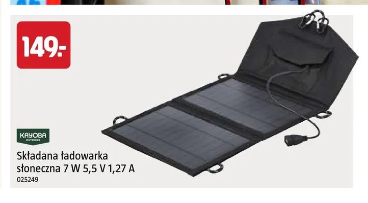 Składana ładowarka słoneczna Kayoba promocja w Jula