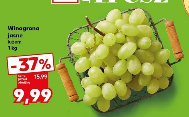 Winogrona jasne promocja w Kaufland