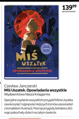 Książka Miś Uszatek. Opowiadania wszystkie Nasza Księgarnia promocja w Empik