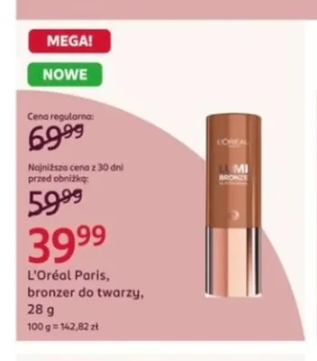 Bronzer do twarzy L'Oréal Paris promocja w Rossmann