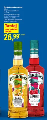 Wódka smakowa Żubrówka Mango-marakuja promocja w Lidl