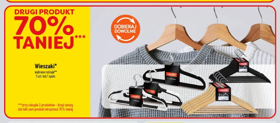 Wieszaki Vawo promocja w POLOmarket