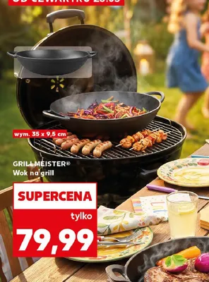 Wok na grill GRILLMEISTER 35x9,5cm promocja w Kaufland
