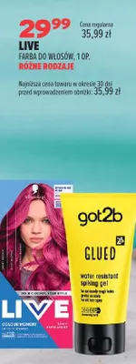 Farba do włosów Live promocja w Drogerie Natura