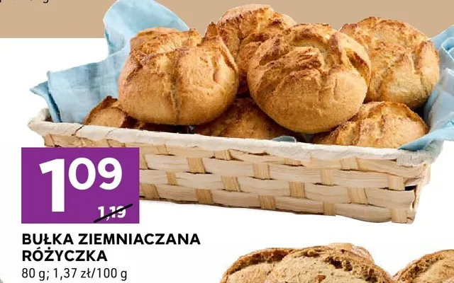 Bułka ziemniaczana różyczka promocja w Stokrotka