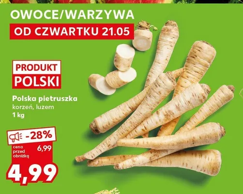 Polska pietruszka korzeń luzem promocja w Kaufland