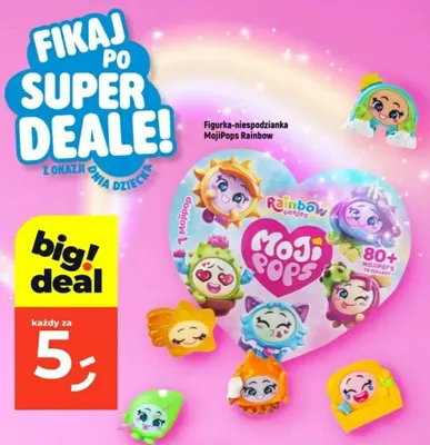 Figurka-niespodzianka MojiPops Rainbow promocja w Dealz