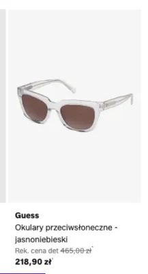Okulary przeciwsłoneczne Guess jasnoniebieski promocja w Lounge by Zalando