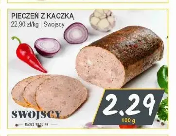 Pieczeń z kaczką Swojscy promocja w Słoneczko