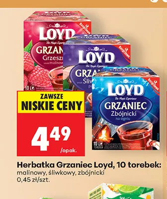 Herbatka Grzaniec Loyd zbójnicki promocja w Biedronka