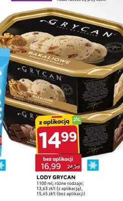 Lody Grycan Bakaliowe promocja w Stokrotka