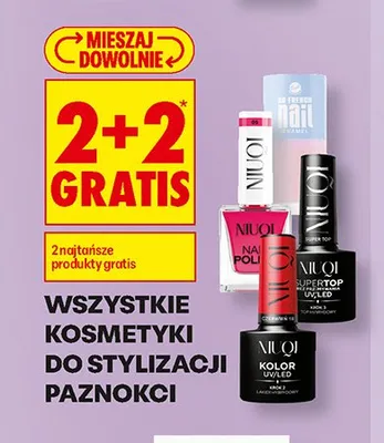 Kosmetyki do stylizacji paznokci Niuqi promocja w Biedronka