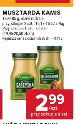 Musztarda Sarepska Kamis promocja w Stokrotka