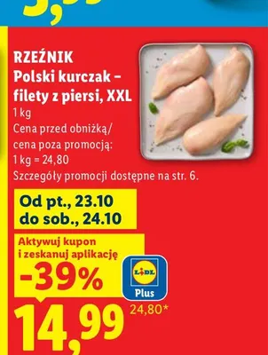 Polski kurczak filety z piersi XXL Rzeźnik promocja w Lidl