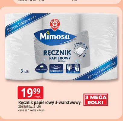Ręcznik papierowy Mimosa promocja w Leclerc