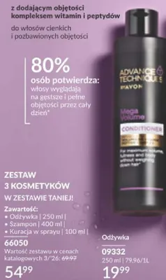 Odżywka do włosów intensywna regeneracja Pantene pro-v promocja w AVON