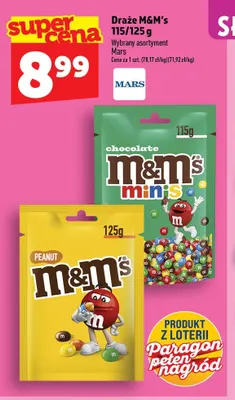 Draże M & M's Minis chocolate promocja w TOPAZ