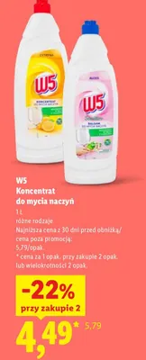 Koncentrat do mycia naczyń Sensitive aloes W5 promocja w Lidl