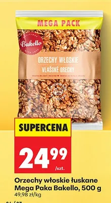 Orzechy włoskie łuskane Mega Pack promocja w Biedronka