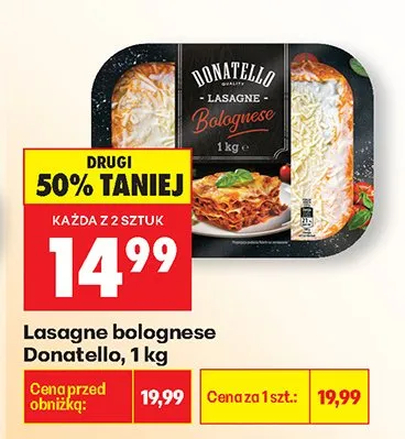 Lasagne bolognese 1 kg promocja w Biedronka