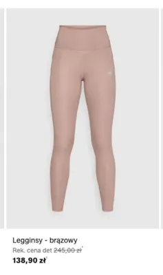 Legginsy New Balance brązowe promocja w Lounge by Zalando