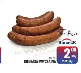 Kiełbasa zwyczajna Nik-Pol promocja w Tomi Markt