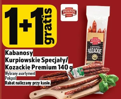 Kabanosy Kurpiowskie Specjał/Kozackie Premium promocja w TOPAZ