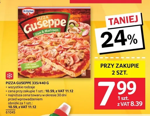 Pizza Guseppe Ham & Mushroom promocja w Selgros