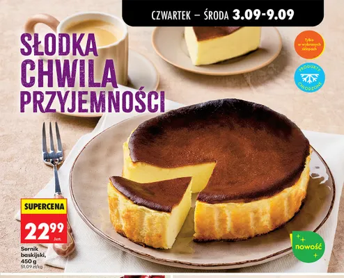 Sernik baskijski promocja w Biedronka