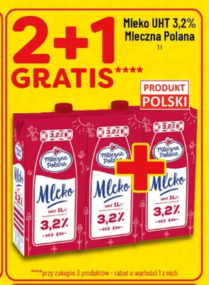 Mleko UHT 3,2% Mleczna Polana promocja w POLOmarket