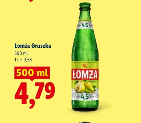 Piwo Łomża Gruszka promocja w Lidl