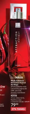 Woda toaletowa Attraction Instinct dla Niego Avon promocja w AVON