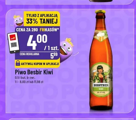 Piwo Besbir Kiwi promocja w POLOmarket