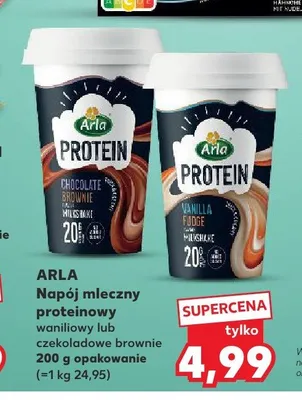 Napój mleczny proteinowy czekoladowe brownie Arla promocja w Kaufland