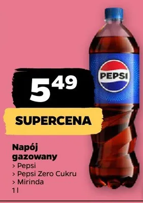 Napój gazowany Mirinda, Pepsi, Pepsi Zero Cukru, Mirinda promocja w Netto