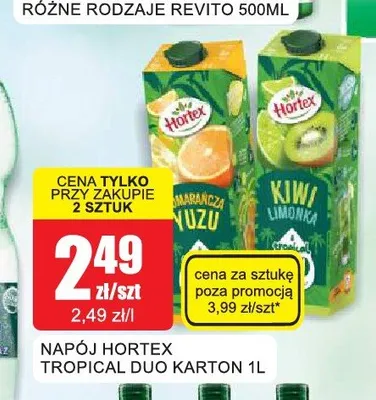 Napój Hortex Tropical Duo Kiwi Limonka promocja w Bingo